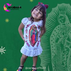 Bata De La Virgen, Mexican Virgen Dress