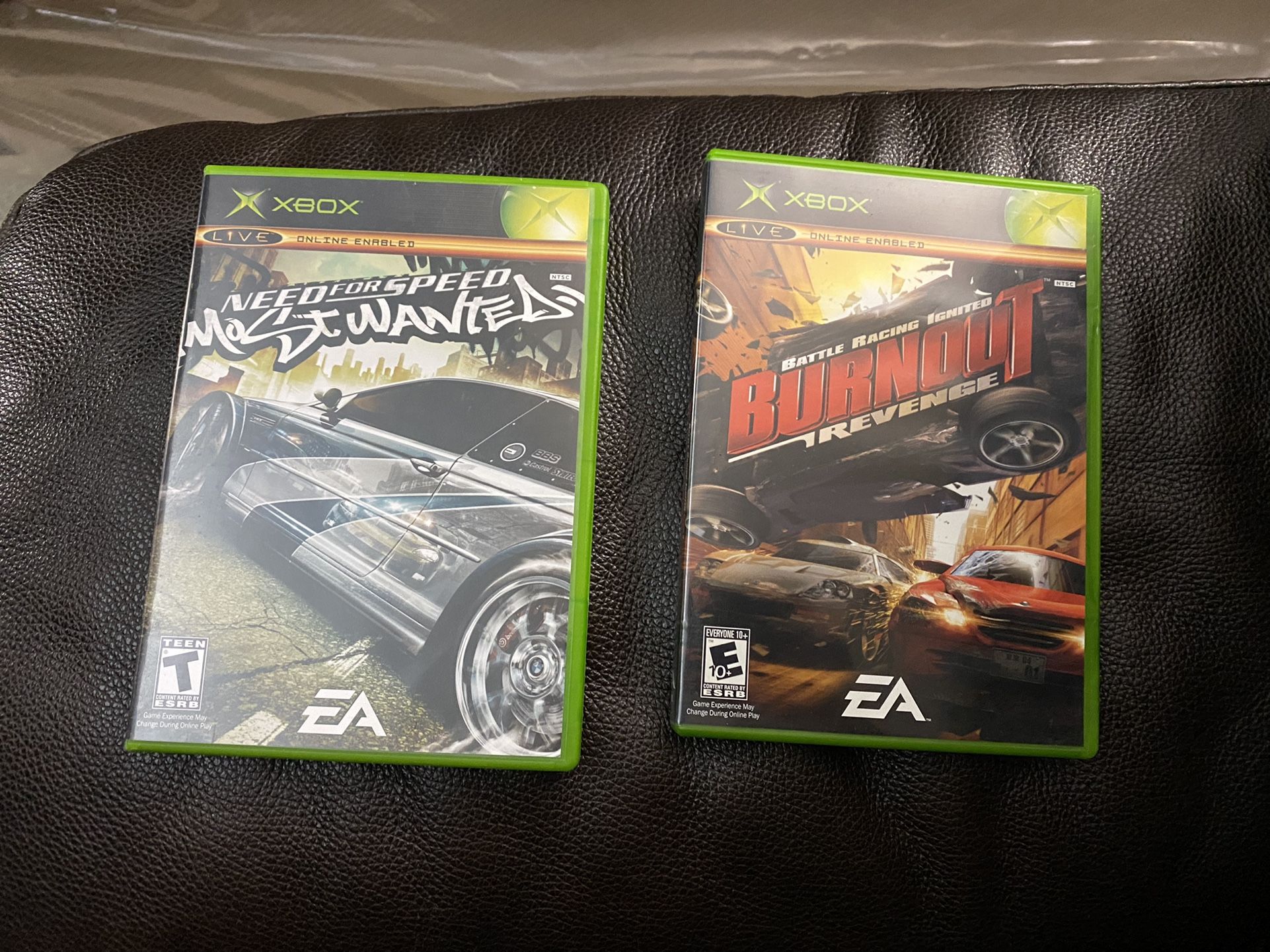 Xbox- NFS Most Wanted & Burnout Revenge