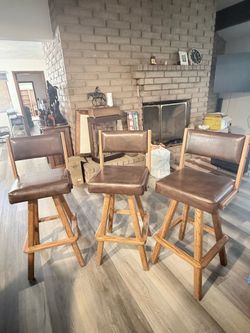 Swivel bar stools (3)
