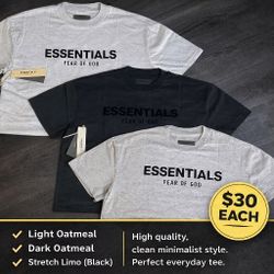 🔥 ESSENTIALS FEAR OF GOD T-SHIRTS  🔥