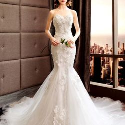 $135 Adjustable Mermaid Wedding Dress for All Body Types