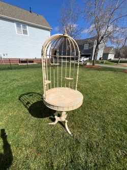 Unique Birdcage Accent Table - Perfect for Home Decor, Showers, Weddings