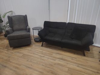 Futon & Swivel Recliner