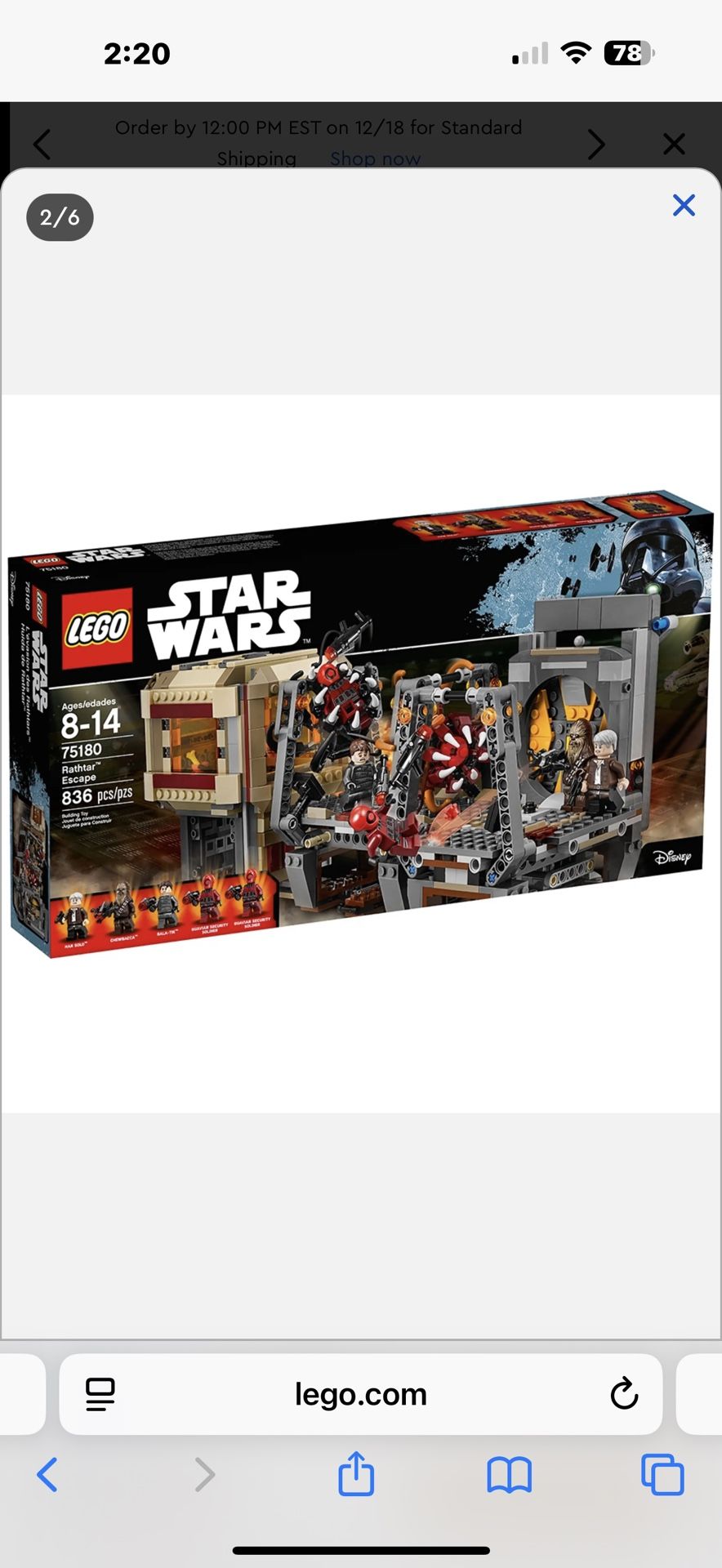 Rathtar Escape Star Wars Lego