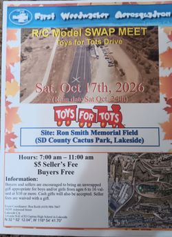 RC swap meet for all radio control items