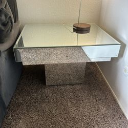 Vintage Glass Comer Table