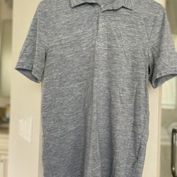 Mens H&M Polo Shirt Baby Blue 