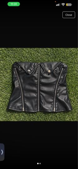 Leather corset