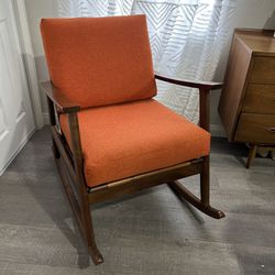Beautiful Orange Joybird Rocking Chair