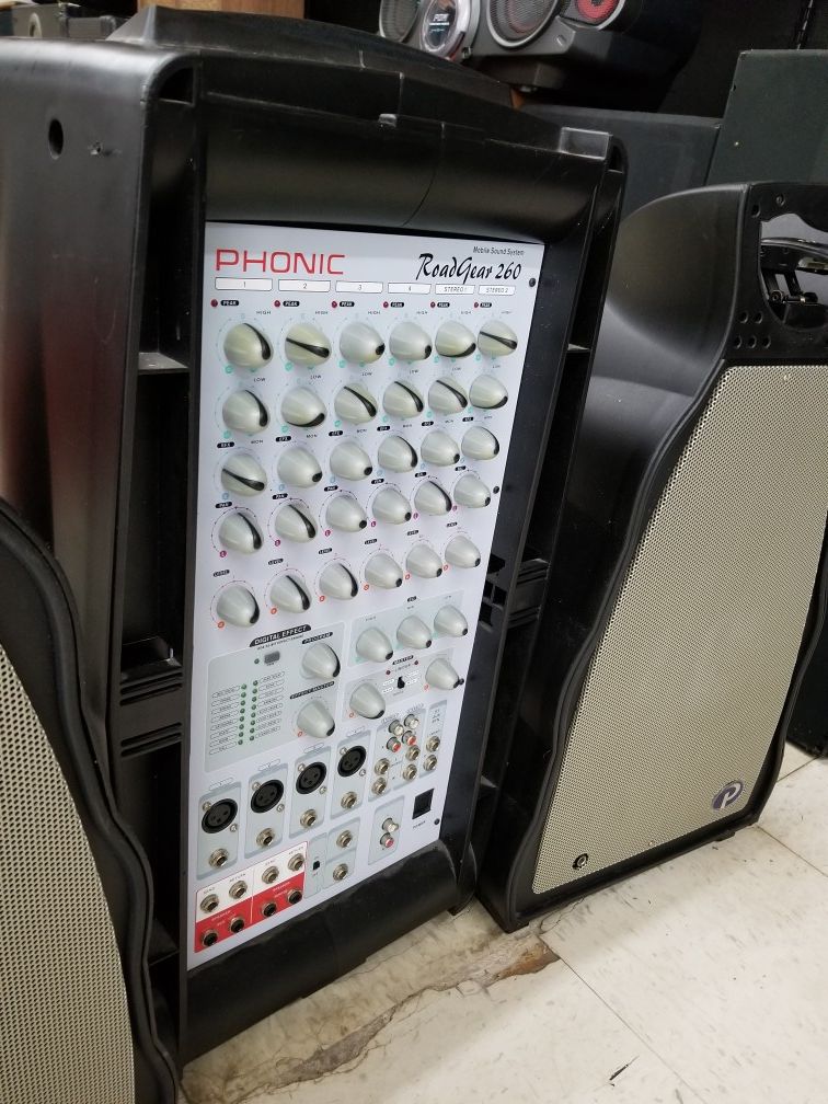 Phonic Roadgear 260 Plus Mobile Portable Pa Sound System For Sale In Southfield Mi Offerup