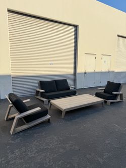 Restoration Hardware Teak Outdoor Set