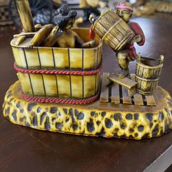 1940s Japanese Celluloid Women In Bath House 