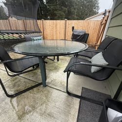 Patio Table With 4 Chairs 