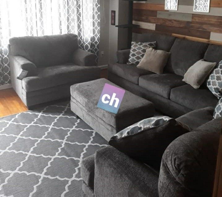 🐶same Day And Free Delivery 🍒Dorsten Slate Living Room Set 🥫