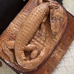 1950s alligator handbag