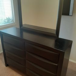 Dresser Mirror Night Stand Combo