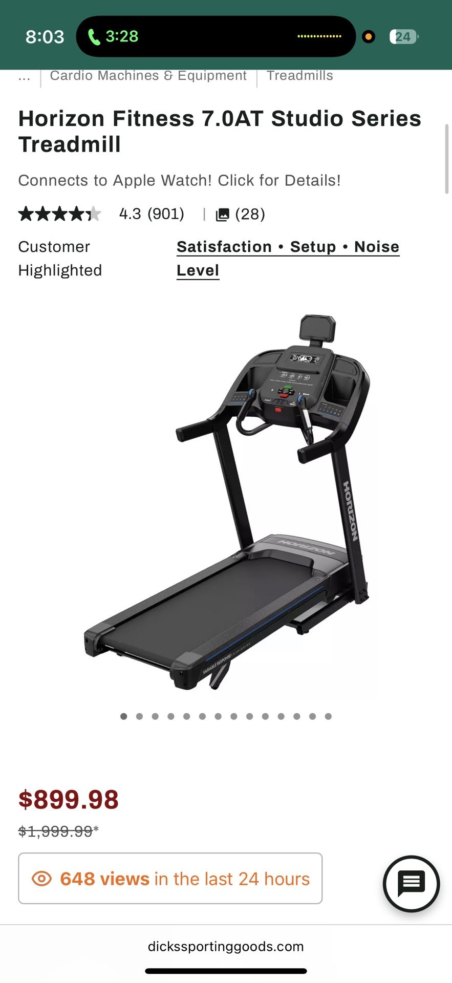 7.0 treadmill horizon Brand new in box