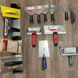 A Lot Of Drywall  Finish Tape Tools