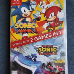 Sonic Mania & Team Sonic Racing 2 Games In One For Nintendo Switch (Brand New)
