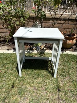 White Mission Style Wooden desk
