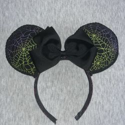 Handmade Spiderweb Disney Ears