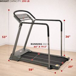 walking electric treadmill with full rails SF-T7857 