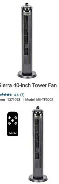 Tower fan with relote