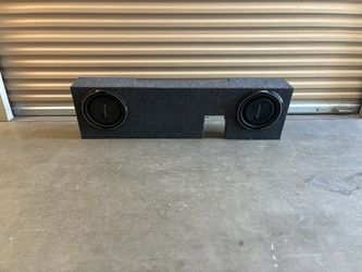 "Dual Pioneer Shallow-Mount Truck Subwoofer Box"