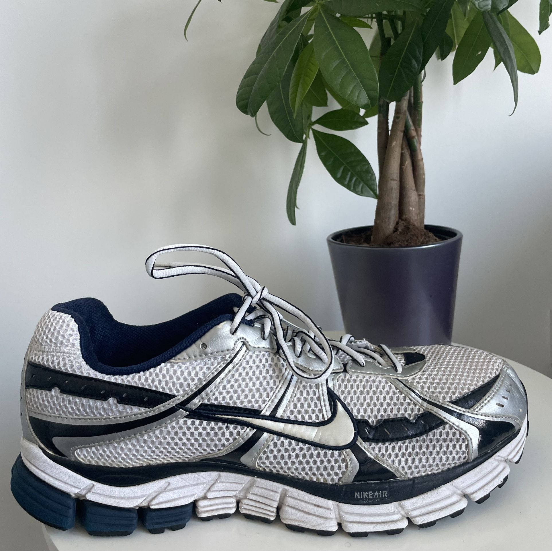 Nike Air Pegasus 25 Navy Blue Silver | Men 14