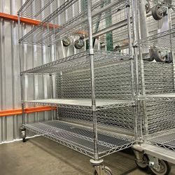 Wholesale Prices Open To The Public Brand Mew Wire Chrome Metal Shelves Optional Wheels 