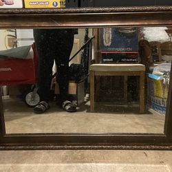 Wooden Framed Mirror 