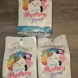 3 Squishmallows Sealed Mystery Packs