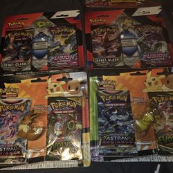 Pokemon Eraser/pin blister Packs