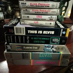 Vintage Elvis Collection On VHS And Cassette Tape