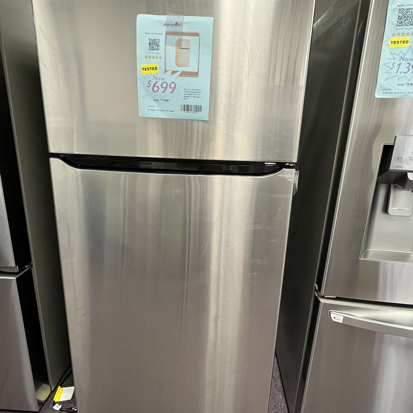 Refrigerator Lg  New Open Box 33’Inches 1 Year Warranty  Delivery Service 