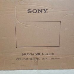75 TV Sony mini LED smart 4K HDTV $55 down on financing free delivery six month warranty