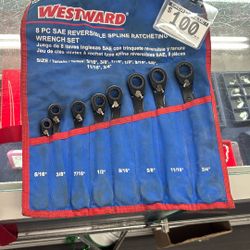 Westward 8pc Wrench Set 