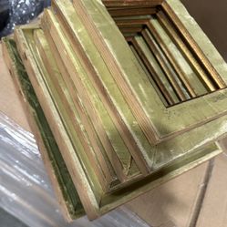 Vintage Gold Picture Frames – Set of 7 (Ornate, Solid Wood)
