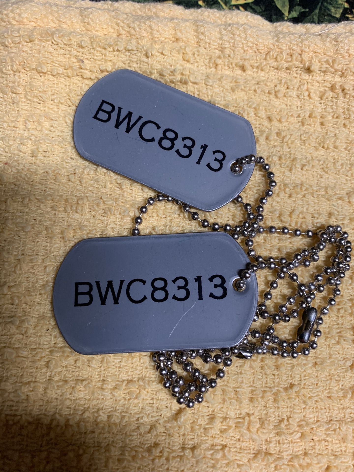 Bob Jovi concert dog tags