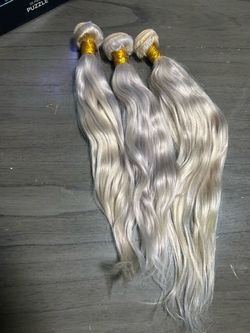Blonde human hair 20,18,16