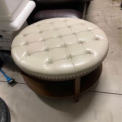 Montgomery Coffee Table Ottoman Grandin Road Footrest Leather