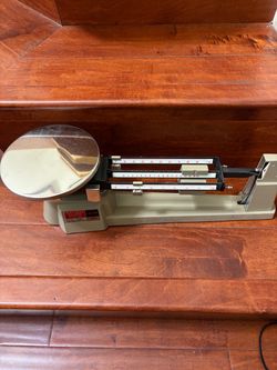 Vintage Ohaus Triple Beam Balance Scale Model 800 | Base Unit with Pan (No Weights)