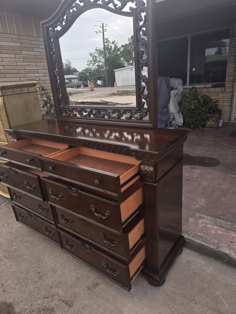 jamaican dresser designs WITH MIRROR for Sale in Houston, TX Color:Rainforest leaves beaded prom dresses The Best Hairstyles for The six drawer double