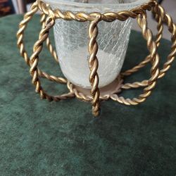 Rope Brass Candle Holder