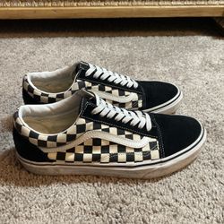 Vans Oldskool Ward Checkered Sk8 Sneakers Size 9.5 Mens / 11 Women’s As Shown In Size Tag
