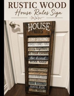 Rustic house sigh