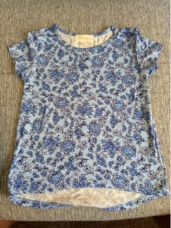 Blue floral shirt