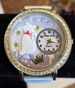 Vintage Dona Vivian Cat Watch