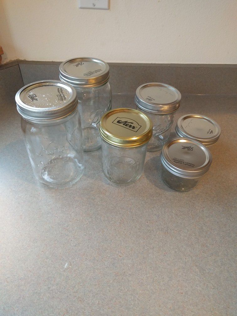 Free Mason Jars, Assorted Sizes