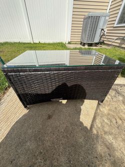 Outdoor Wicker Table